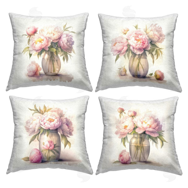 Stupell Industries LSR Design Studio | Alluring Blush Peonies Printed Throw Pillow Set