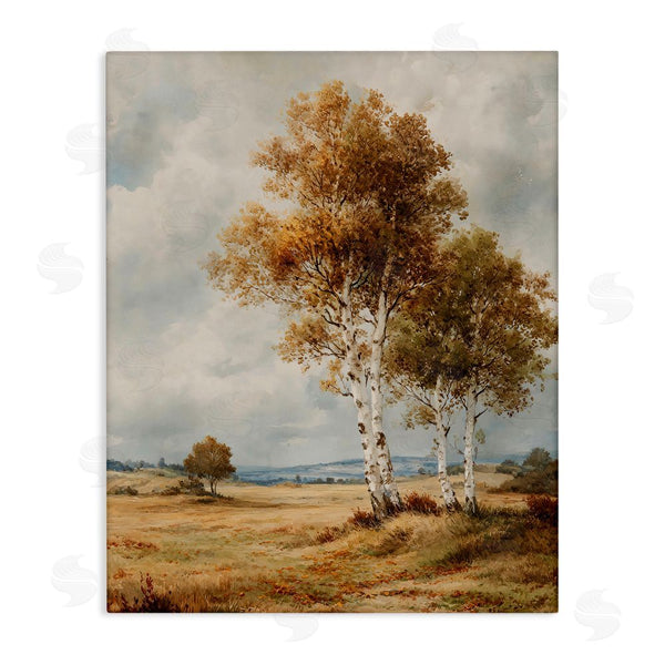 stupell industries LSR Design Studio | Autumn Countryside Birch Wall Art
