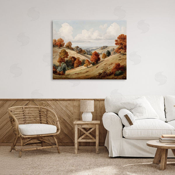 Stupell Industries LSR Design Studio | Autumn Tree Lined Hills Wall Art