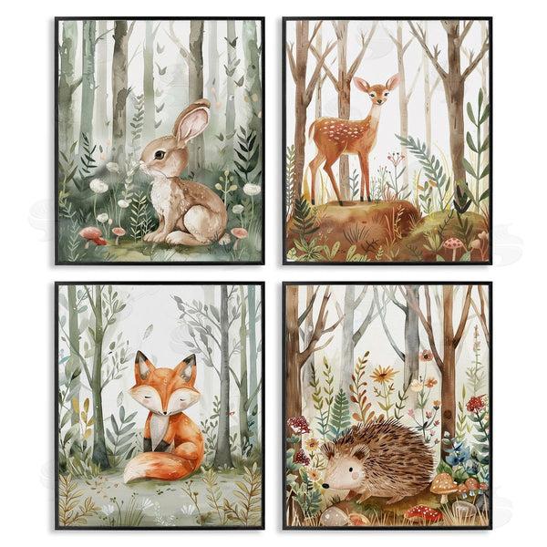 Stupell Industries LSR Design Studio | Baby Animals In Woods Wall Art