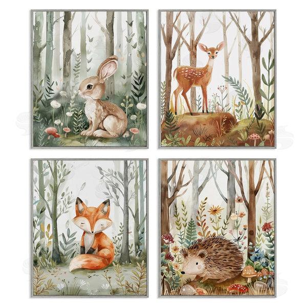 Stupell Industries LSR Design Studio | Baby Animals In Woods Wall Art
