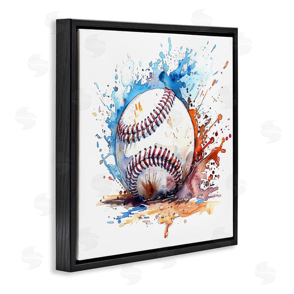 Stupell Industries LSR Design Studio | Baseball Chromatic Splash Wall Art
