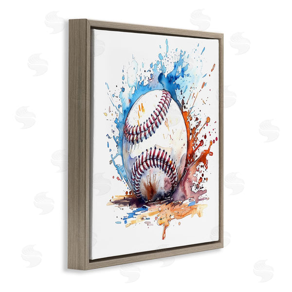 Stupell Industries LSR Design Studio | Baseball Chromatic Splash Wall Art