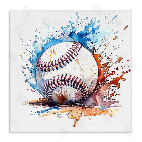 stupell industries LSR Design Studio | Baseball Chromatic Splash Wall Art