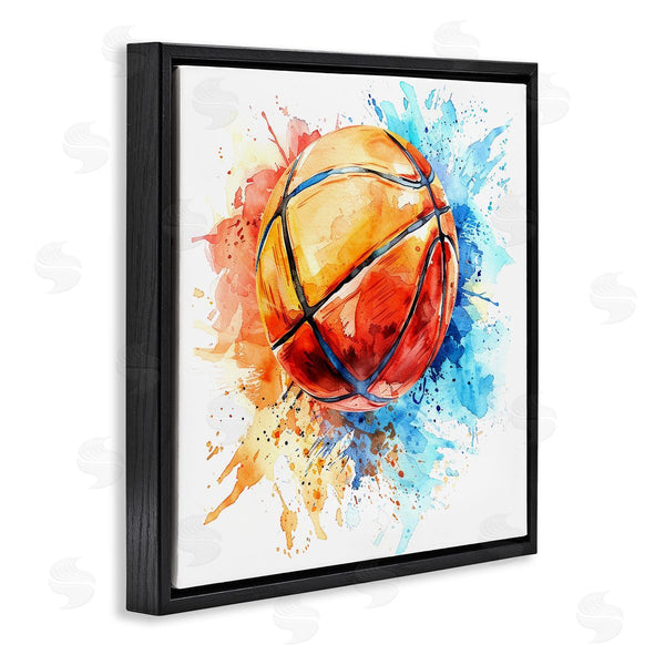 Stupell Industries LSR Design Studio | Basketball Chromatic Splash