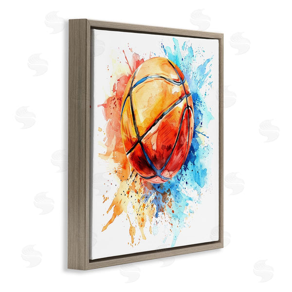 Stupell Industries LSR Design Studio | Basketball Chromatic Splash