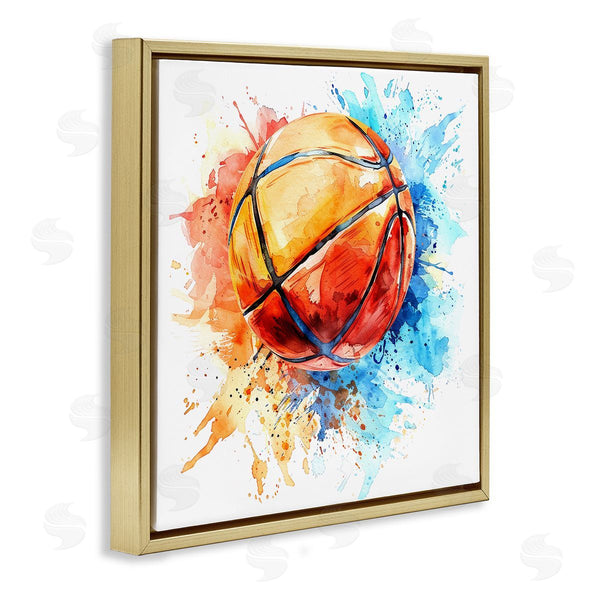Stupell Industries LSR Design Studio | Basketball Chromatic Splash