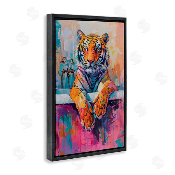 Stupell Industries LSR Design Studio | Bathing Tiger In Bright Tub