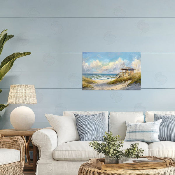 Stupell Industries LSR Design Studio | Beach Overlook Lifeguard Hut