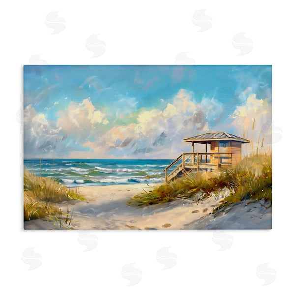 stupell industries LSR Design Studio | Beach Overlook Lifeguard Hut