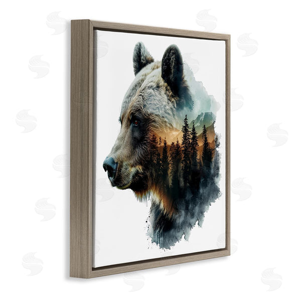Stupell Industries LSR Design Studio | Bear Woodland Silhouette
