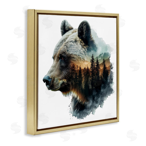 Stupell Industries LSR Design Studio | Bear Woodland Silhouette