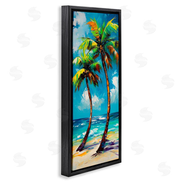Stupell Industries LSR Design Studio | Bendy Palm Trees On Shore