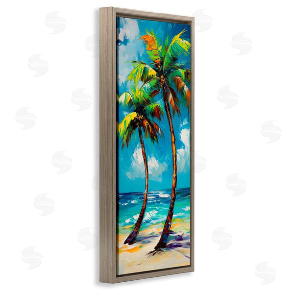 Stupell Industries LSR Design Studio | Bendy Palm Trees On Shore
