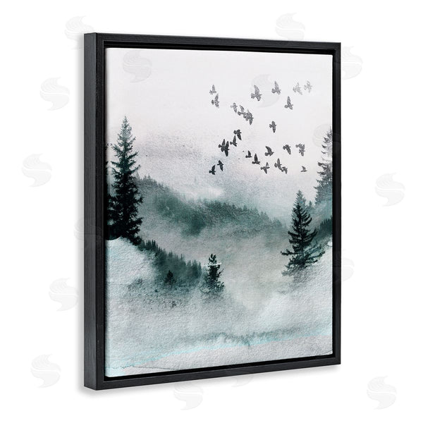Stupell Industries LSR Design Studio | Birds Flying Woodland Trees Wall Art