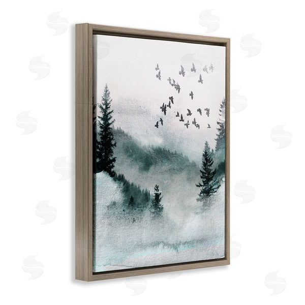 Stupell Industries LSR Design Studio | Birds Flying Woodland Trees Wall Art