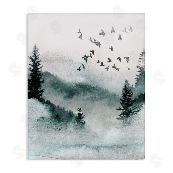 stupell industries LSR Design Studio | Birds Flying Woodland Trees Wall Art