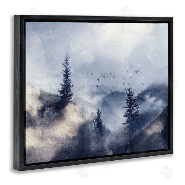 Stupell Industries LSR Design Studio | Birds Over Mountain Scene Wall Art
