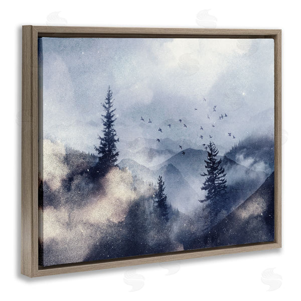 Stupell Industries LSR Design Studio | Birds Over Mountain Scene Wall Art