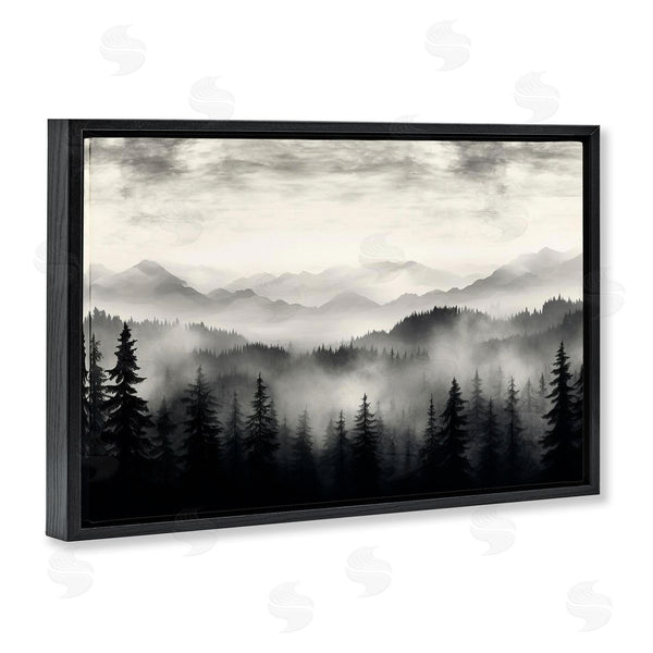 Stupell Industries LSR Design Studio | Black & White Gradient Mountains