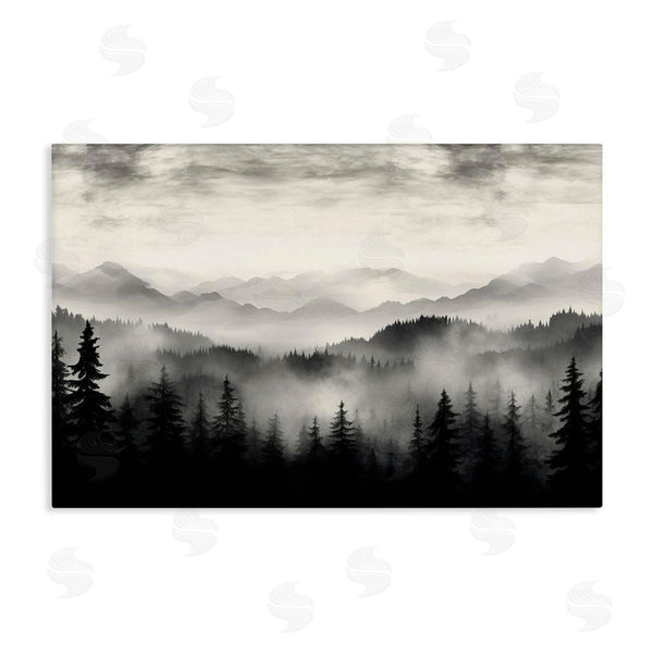 stupell industries LSR Design Studio | Black & White Gradient Mountains