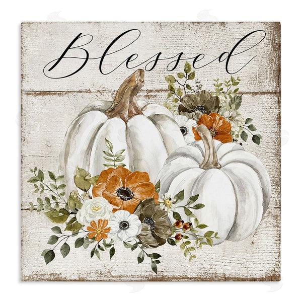 stupell industries LSR Design Studio | Blessed Floral Pumpkin