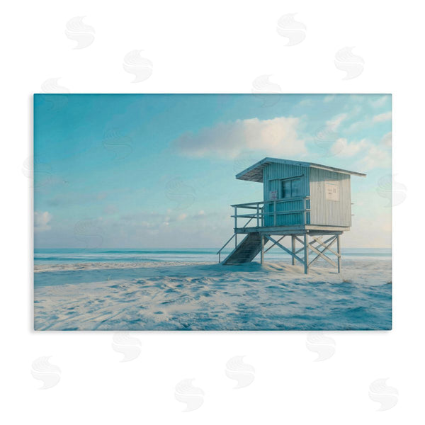 stupell industries LSR Design Studio | Blue And White Beach Scene