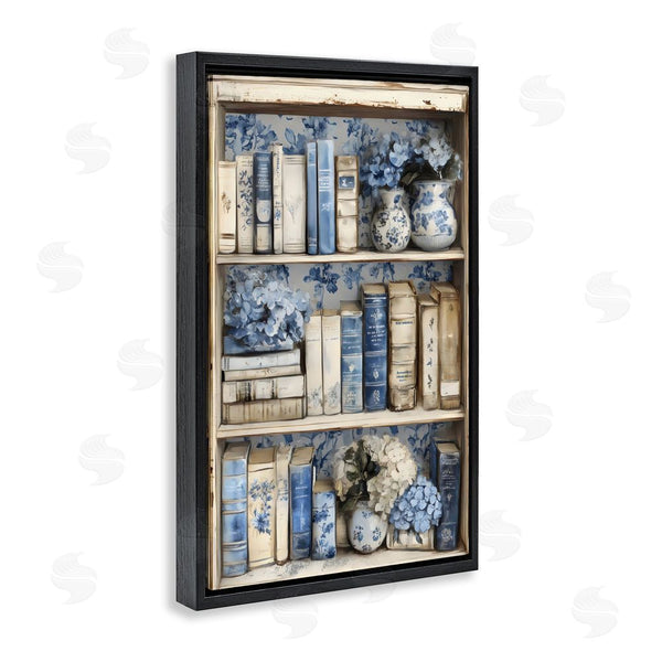 Stupell Industries LSR Design Studio | Blue & Beige Bookcase