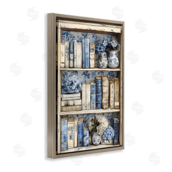 Stupell Industries LSR Design Studio | Blue & Beige Bookcase