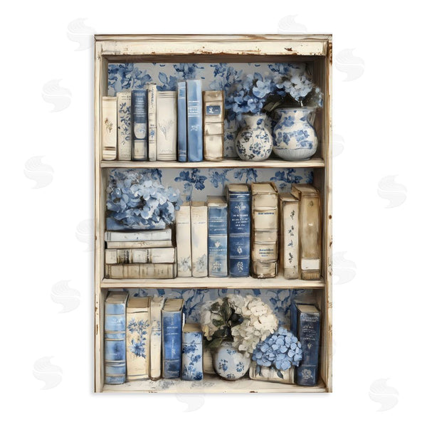 stupell industries LSR Design Studio | Blue & Beige Bookcase