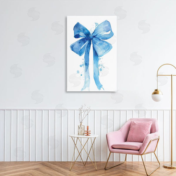 Stupell Industries LSR Design Studio | Blue Bell Bow Illustration Wall Art
