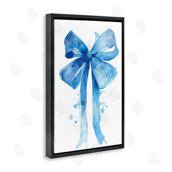 Stupell Industries LSR Design Studio | Blue Bell Bow Illustration Wall Art
