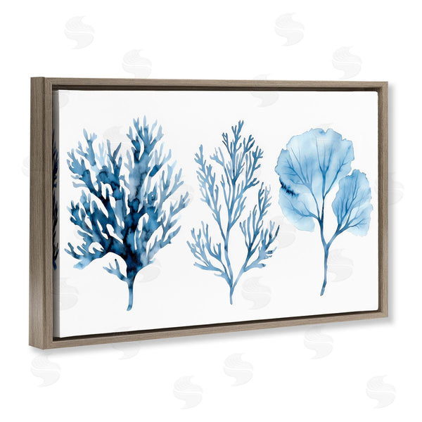 Stupell Industries LSR Design Studio | Blue Coral Types Trio