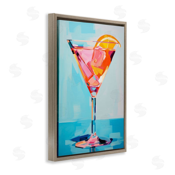 Stupell Industries LSR Design Studio | Blue & Pink Martini