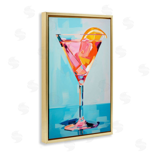 Stupell Industries LSR Design Studio | Blue & Pink Martini
