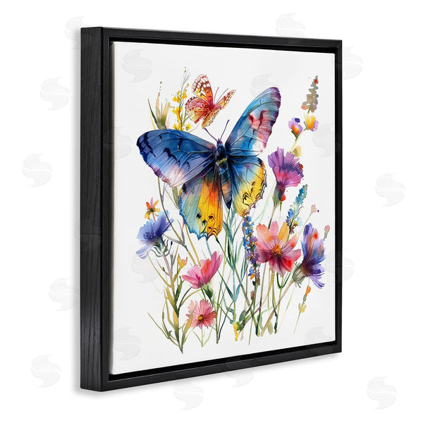 Stupell Industries LSR Design Studio | Blue Toned Butterfly Garden