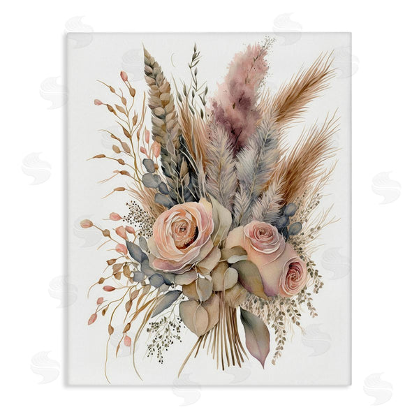 stupell industries LSR Design Studio | Boho Rose Pampas Wall Art