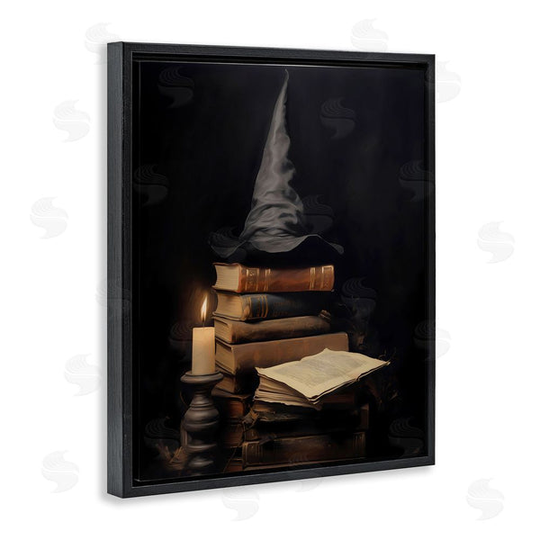 Stupell Industries LSR Design Studio | Bookstack And Witch Hat Wall Art