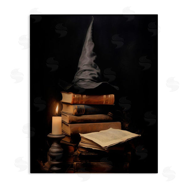stupell industries LSR Design Studio | Bookstack and Witch Hat Wall Art