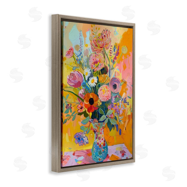 Stupell Industries LSR Design Studio | Bright Hued Mod Bouquet