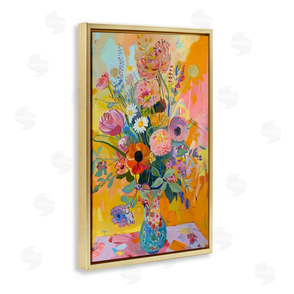 Stupell Industries LSR Design Studio | Bright Hued Mod Bouquet