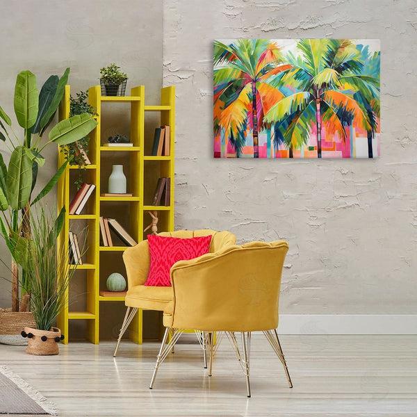Stupell Industries LSR Design Studio | Bright Mod Palms & Rectangles