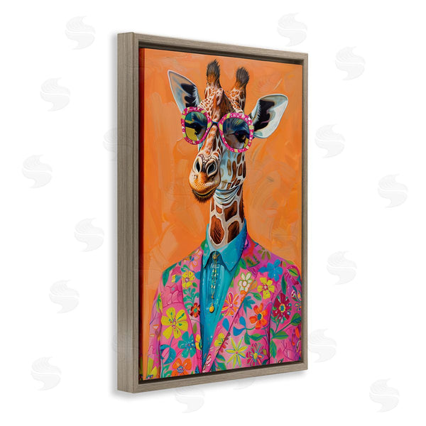 Stupell Industries LSR Design Studio | Bright & Trendy Giraffe In Suit