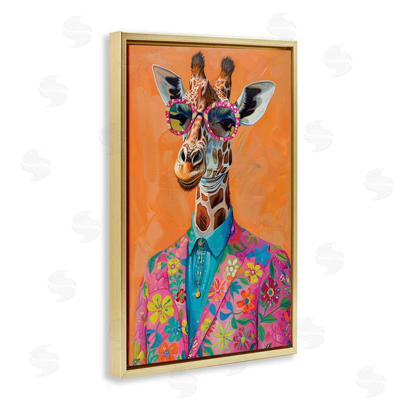 Stupell Industries LSR Design Studio | Bright & Trendy Giraffe In Suit