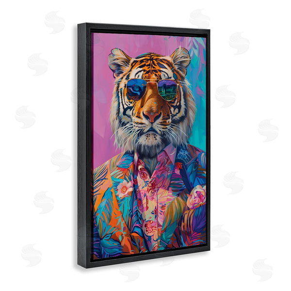 Stupell Industries LSR Design Studio | Bright Tropical Fashion Tiger