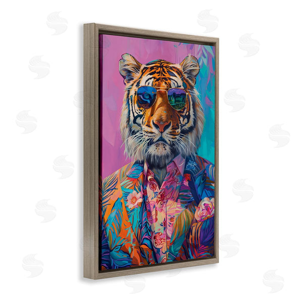 Stupell Industries LSR Design Studio | Bright Tropical Fashion Tiger