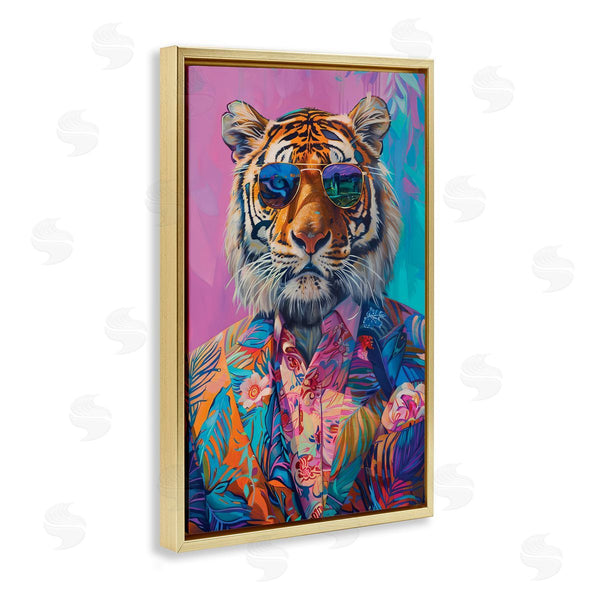Stupell Industries LSR Design Studio | Bright Tropical Fashion Tiger