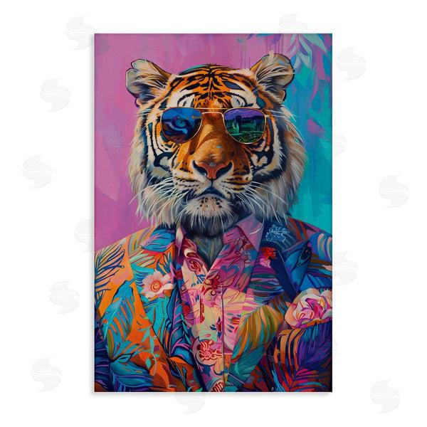 stupell industries LSR Design Studio | Bright Tropical Fashion Tiger