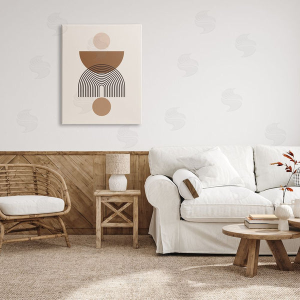 Stupell Industries LSR Design Studio | Brown & Beige Shapes Wall Art