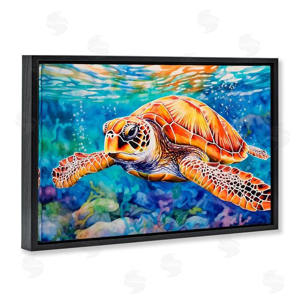 Stupell Industries LSR Design Studio | Brown Sea Turtle Under Surface